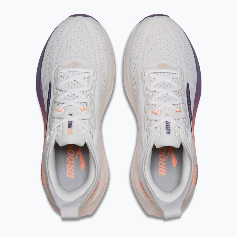 Buty do biegania damskie Brooks Glycerin 23 white/mulled grape/clear 5