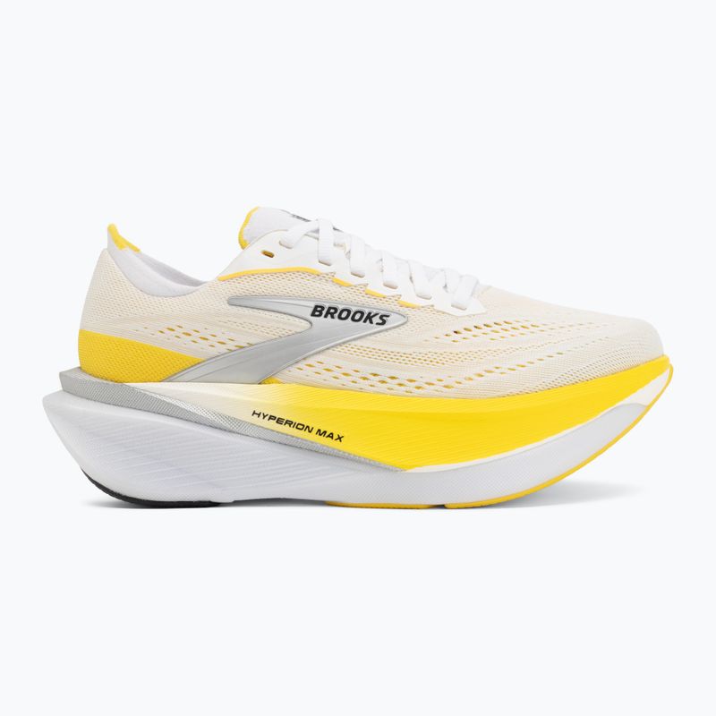 Buty do biegania damskie Brooks Hyperion Max 4 white/cyber yellow/black 2