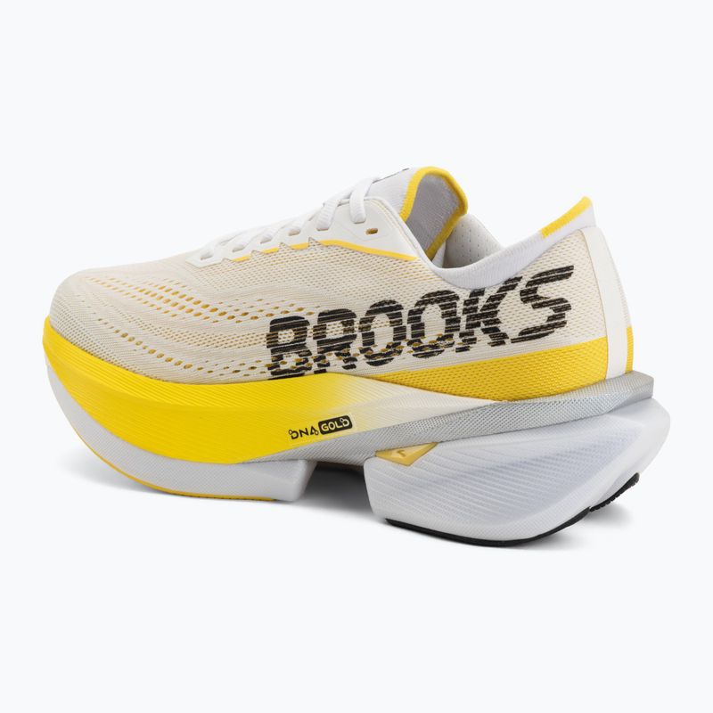 Buty do biegania damskie Brooks Hyperion Max 4 white/cyber yellow/black 3