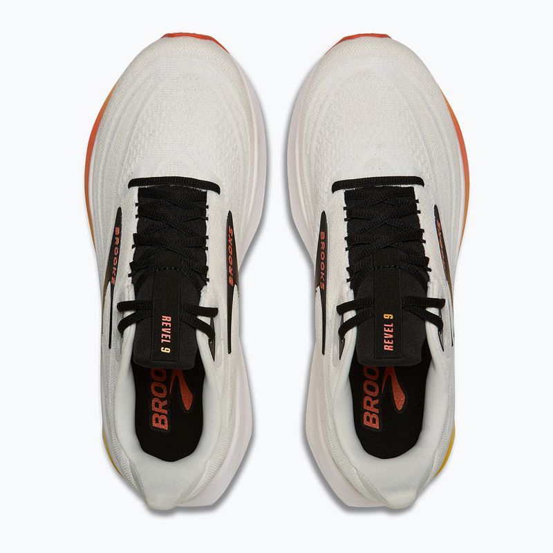 Buty do biegania męskie Brooks Revel 9 white/orange/black 5