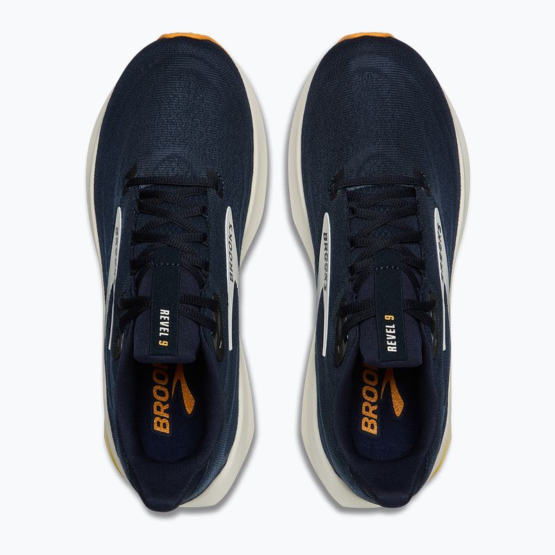 Buty do biegania męskie Brooks Revel 9 navy/navy/orange 5