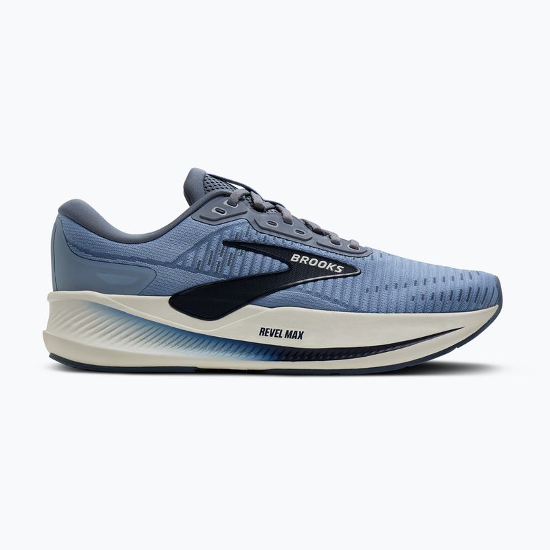 Buty do biegania męskie Brooks Revel Max rain washed/grey/navy 2