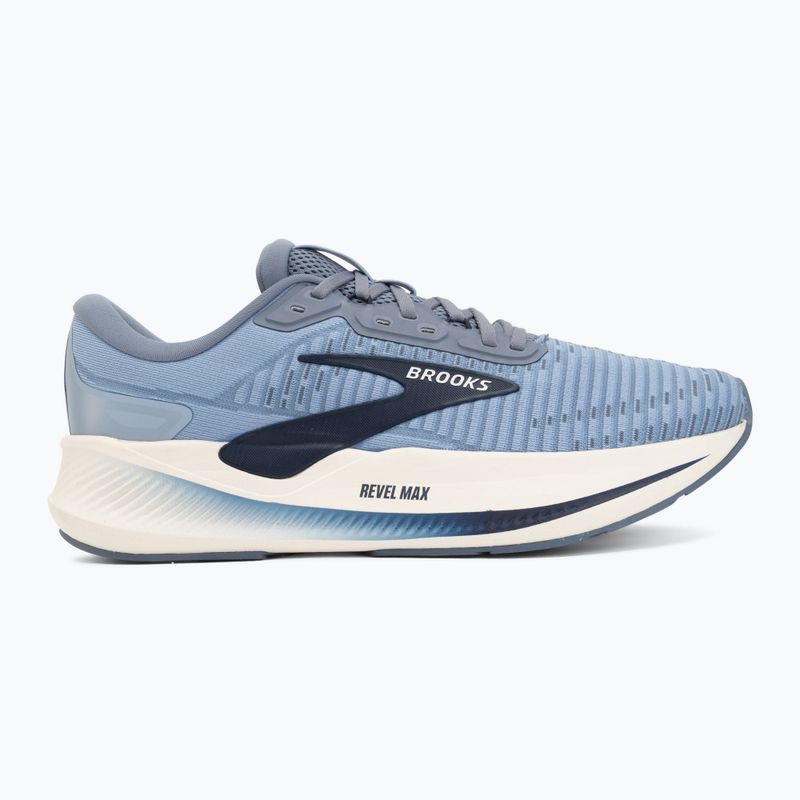 Buty do biegania męskie Brooks Revel Max rain washed/grey/navy 2