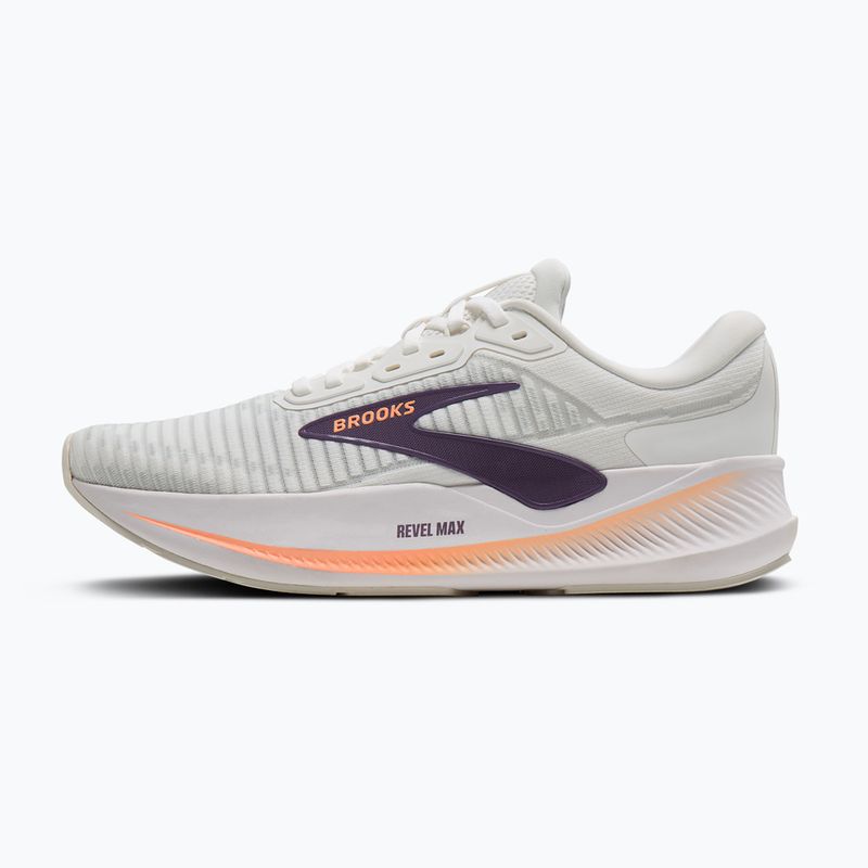 Buty do biegania damskie Brooks Revel Max brightwhite/mulledgrape/peach 2