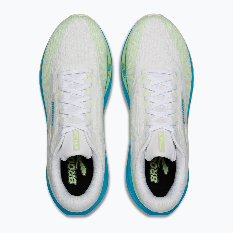 Buty do biegania męskie Brooks Ghost Amp white/blue/paradise green 5