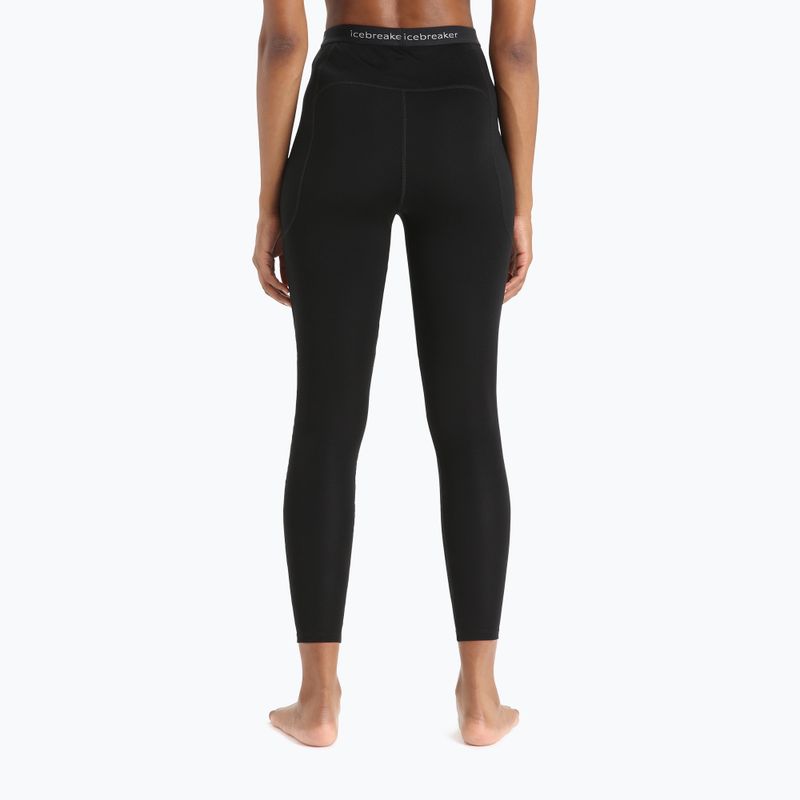 Spodnie termoaktywne damskie icebreaker Merino black 2
