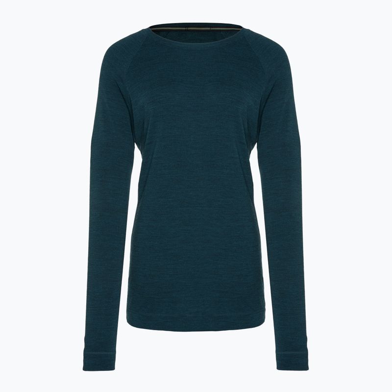 Longsleeve termoaktywny damski Smartwool Merino 250 Baselayer Crew Boxed twilight blue heather