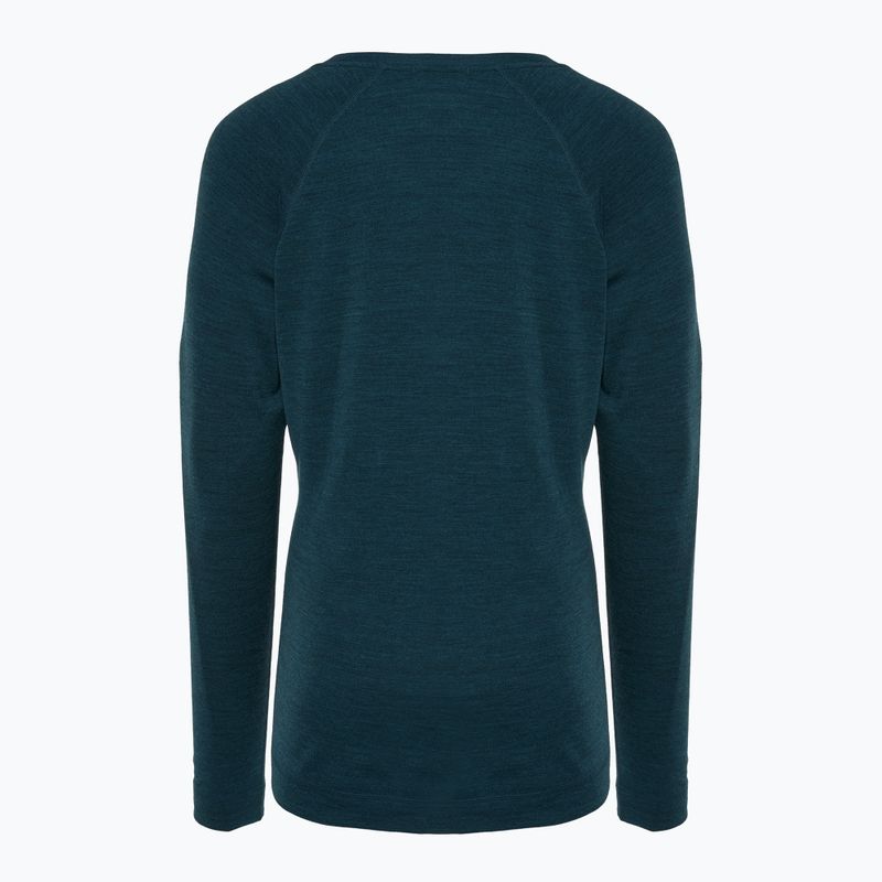 Longsleeve termoaktywny damski Smartwool Merino 250 Baselayer Crew Boxed twilight blue heather 2