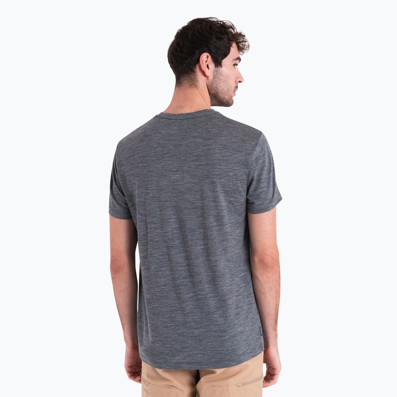 Koszulka trekkingowa męska icebreaker Merino 150 Tech Lite III gritstone heather 3
