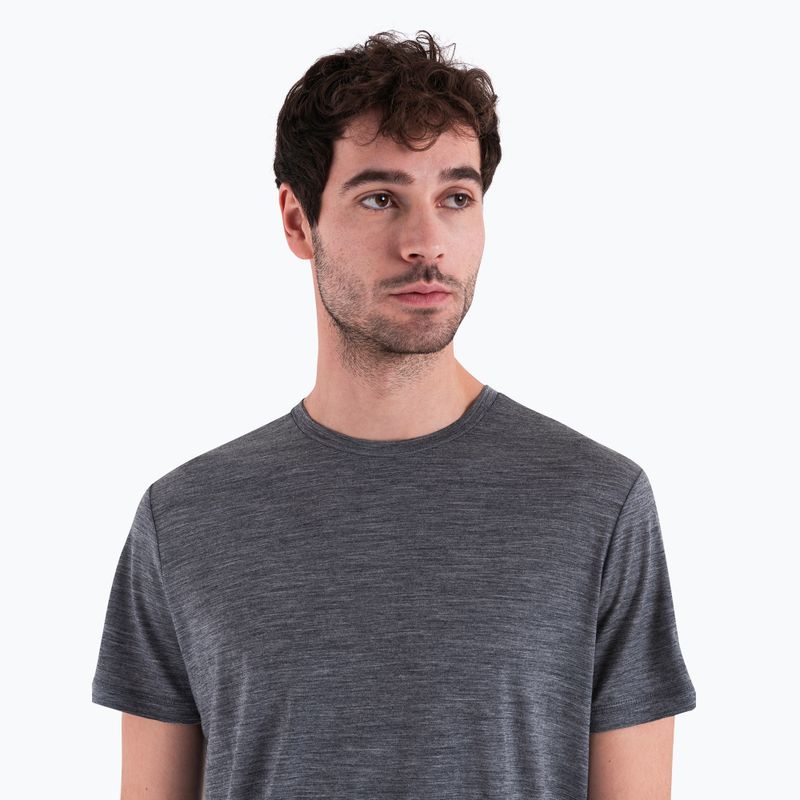 Koszulka trekkingowa męska icebreaker Merino 150 Tech Lite III gritstone heather 5