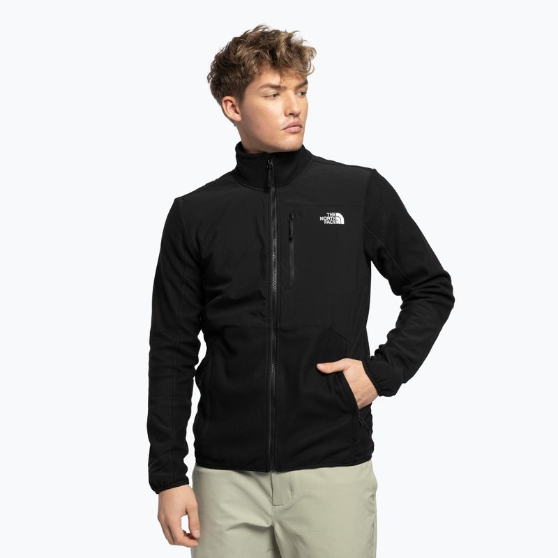 Bluza trekkingowa męska The North Face Glacier Pro Full Zip black/black