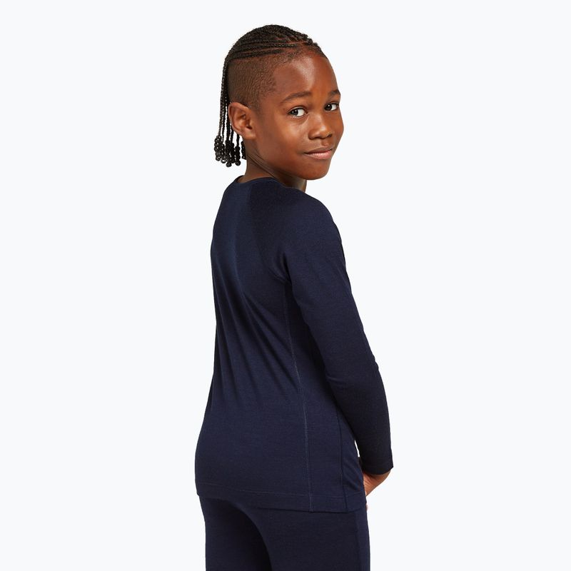 Bluza termoaktywna dziecięca icebreaker 200 Oasis Crewe midnight navy 3