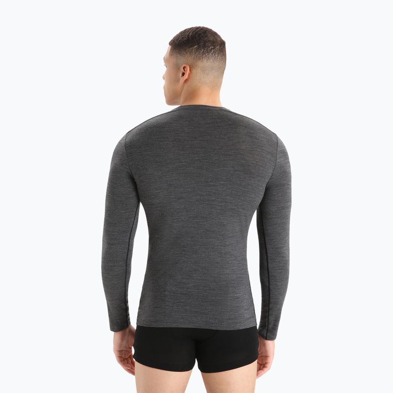 Longsleeve termoaktywny męski icebreaker Merino 150 Anatomica Crewe jet heather 3