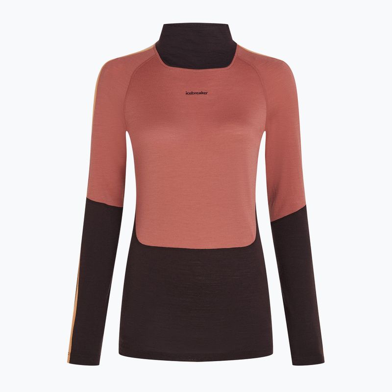 Bluza termoaktywna damska icebreaker 200 Oasis Sonebula High Neck bittersweet/cedar 8