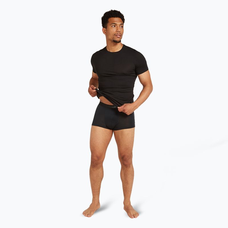 Bokserki termoaktywne męskie icebreaker Merino 125 Cool-Lite Anatomica Trunks black 3