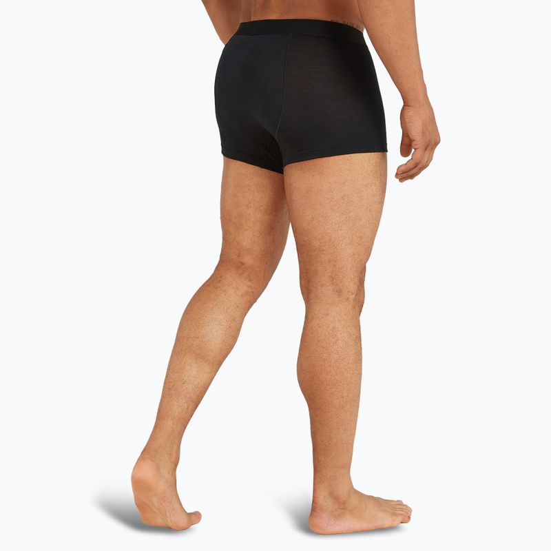 Bokserki termoaktywne męskie icebreaker Merino 125 Cool-Lite Anatomica Trunks black 4