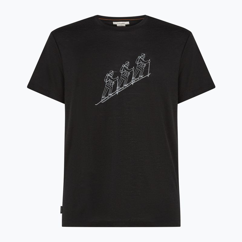 Koszulka trekkingowa męska icebreaker Merino 150 Tech Lite Natural Ski Tour black 6