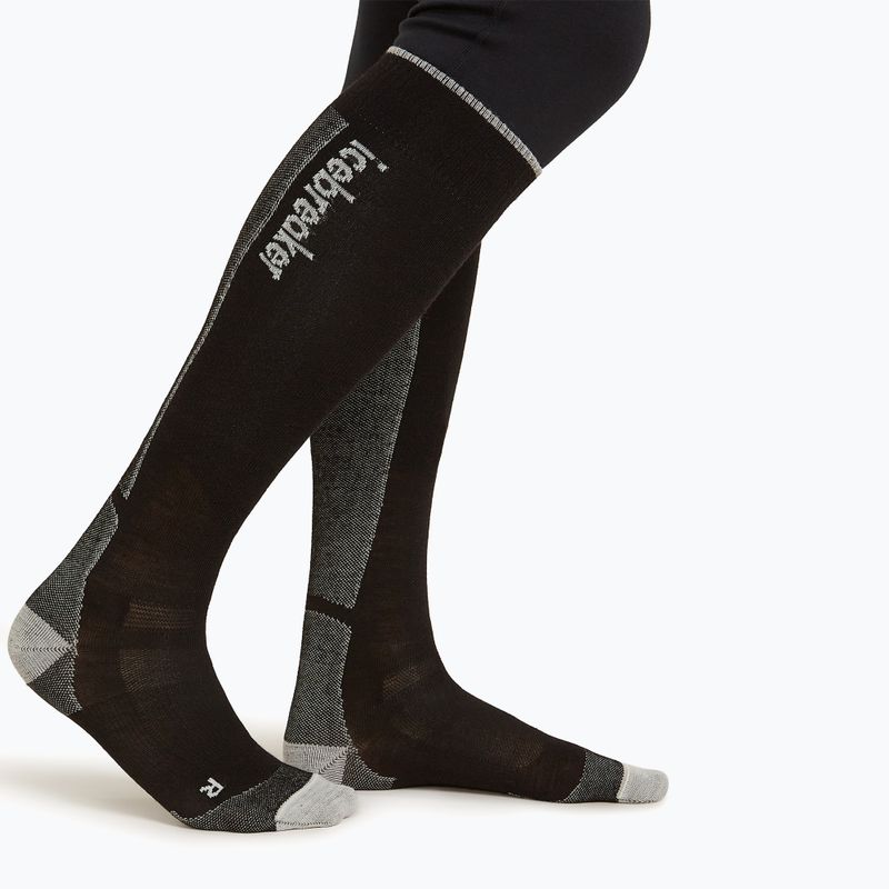 Skarpety narciarskie męskie icebreaker Merino Ski+ Ultralight OTC black/ether/graphite 2