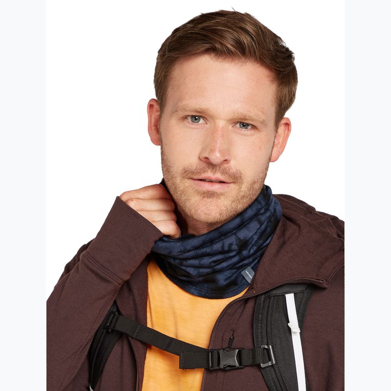 Chusta wielofunkcyjna icebreaker Merino Flexi Chute Cloud Dye graphite/black 2