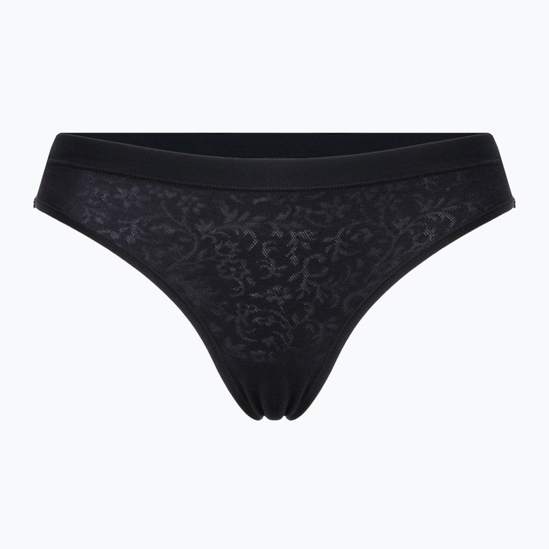 Majtki termoaktywne damskie Smartwool Merino Lace Bikini Boxed black