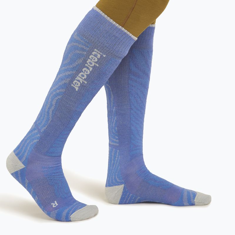 Skarpety narciarskie męskie icebreaker Merino Ski+ Medium OTC Mountain Contour brilliant/ether/baja 2