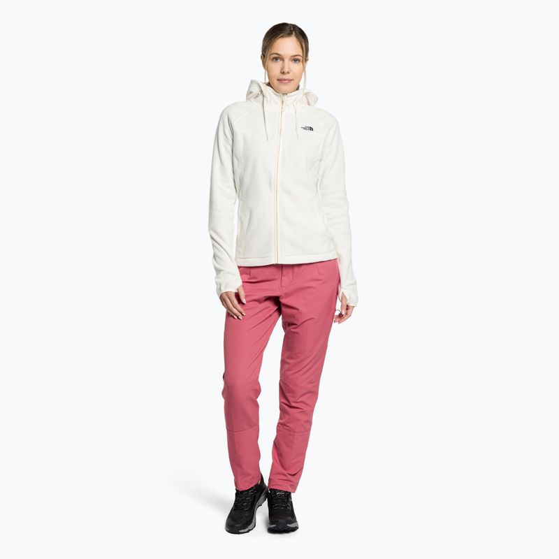 Bluza trekkingowa damska The North Face Homesafe Full Zip Fleece Hoodie gardenia white/heather 2