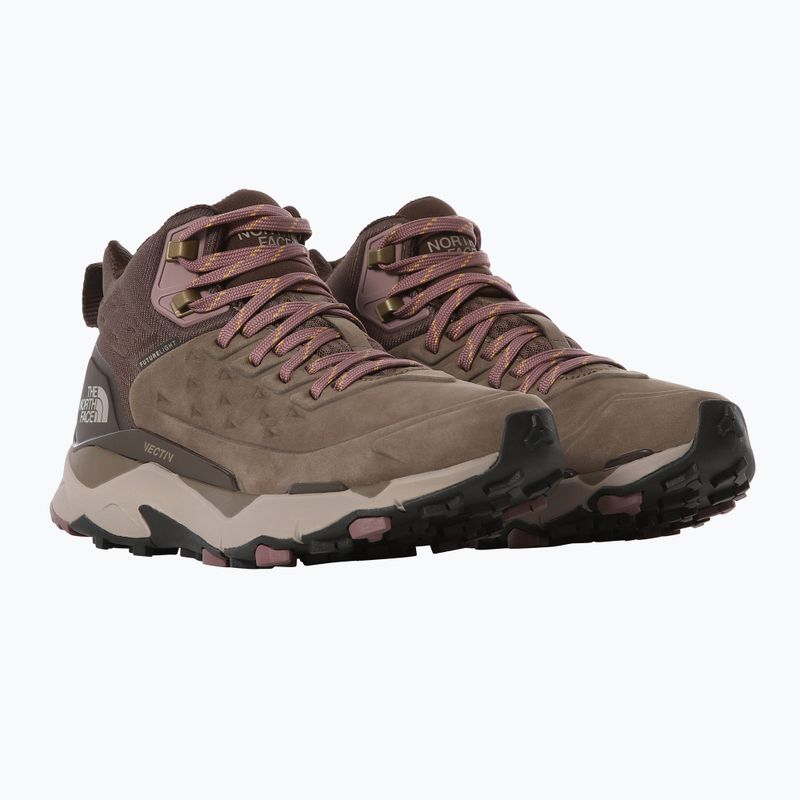 Buty turystyczne damskie The North Face Vectiv Exploris Mid Futurelight Leather bipartisan brown 10