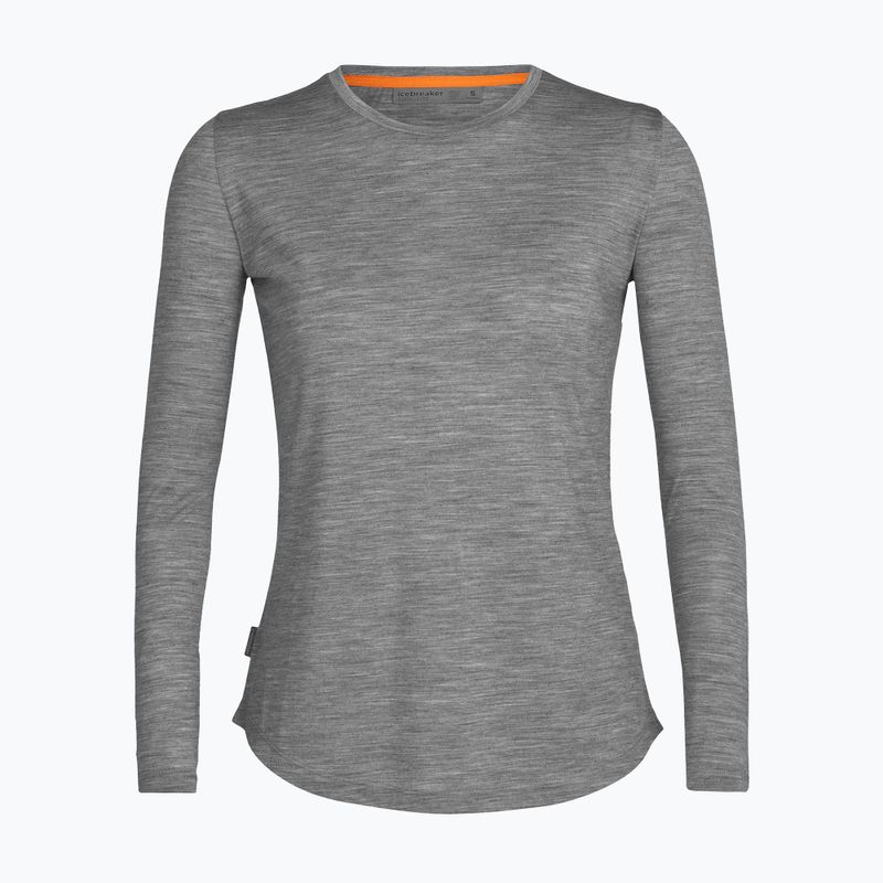 Longsleeve trekkingowy damski icebreaker Sphere II metro heather 5