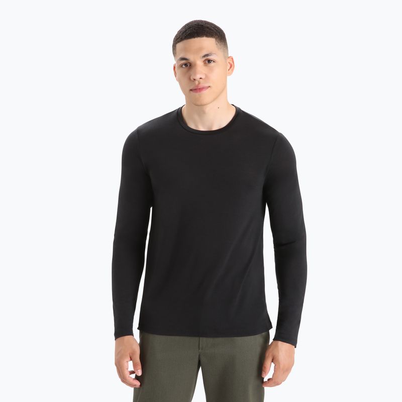 Longsleeve trekkingowy męski icebreaker Sphere II black