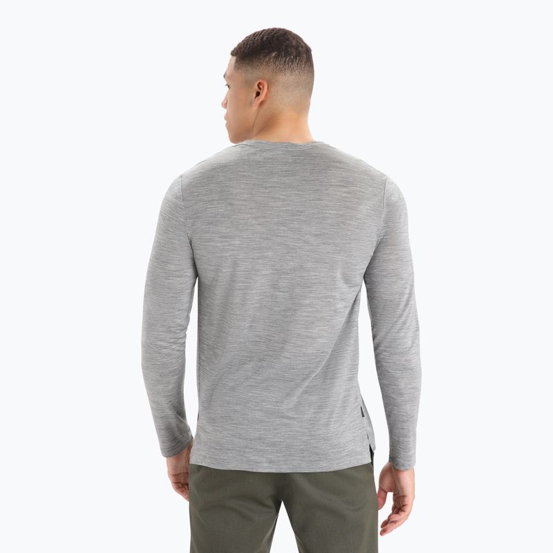 Longsleeve trekkingowy męski icebreaker Sphere II metro heather 3