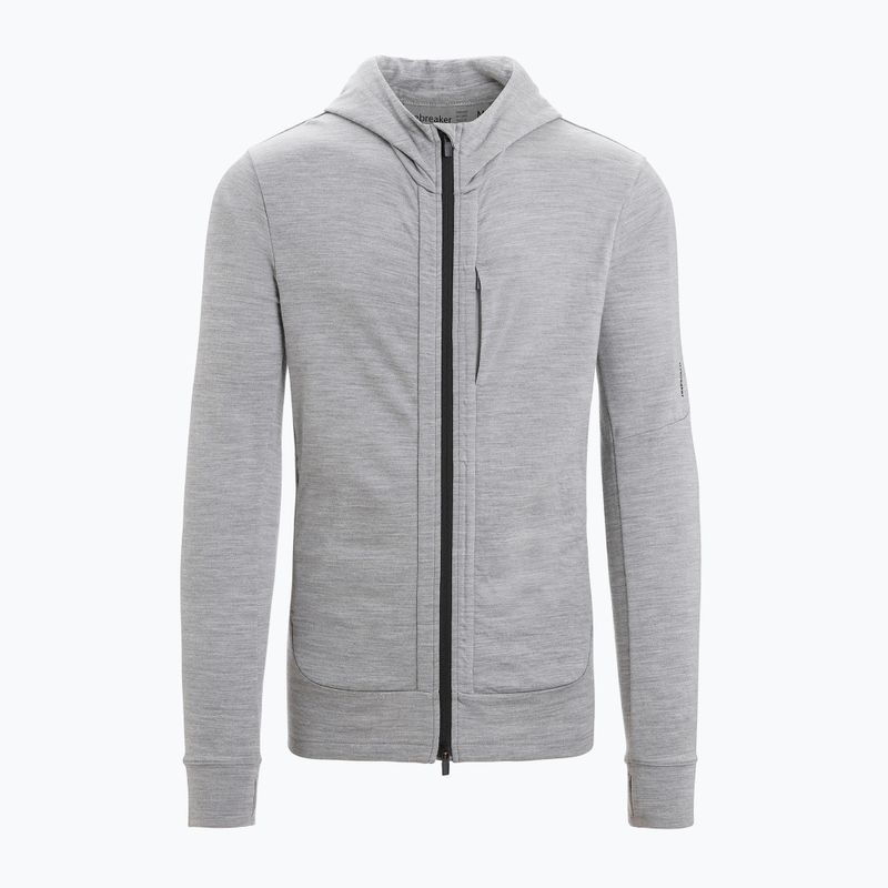 Bluza trekkingowa męska icebreaker Quantum III Zip Hood grey 10