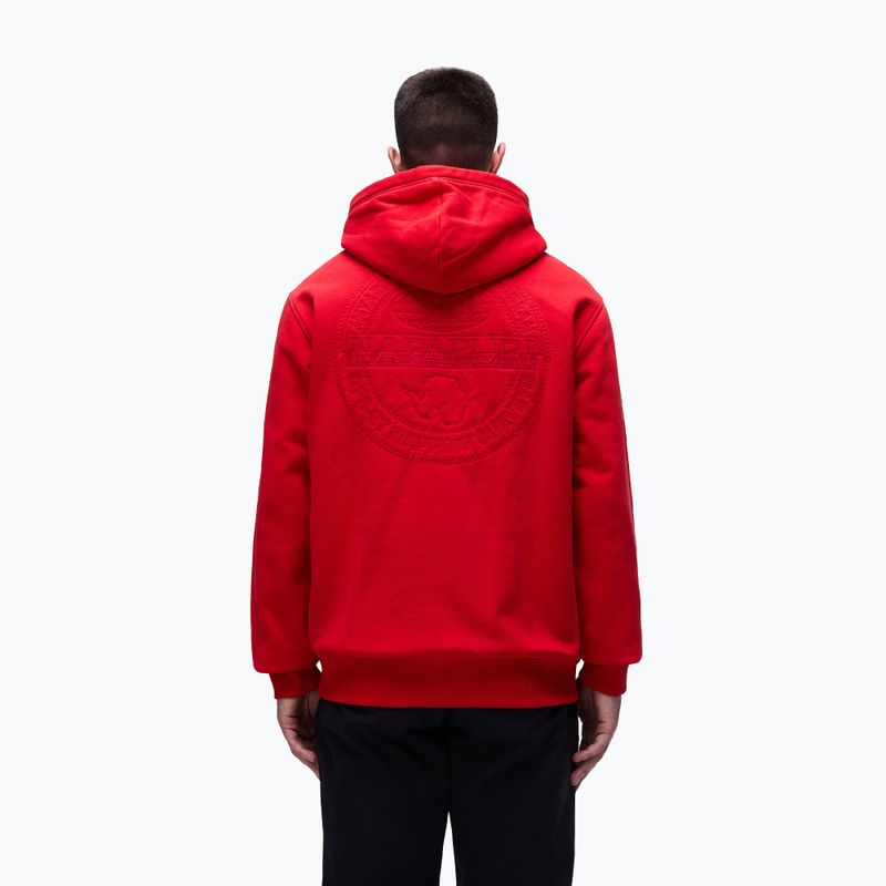 Bluza męska Napapijri B-Kander Hooded red goji 3