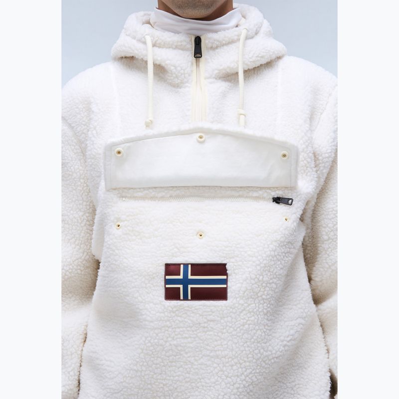 Bluza polarowa męska Napapijri T-Burgee Curly beige dimity 7