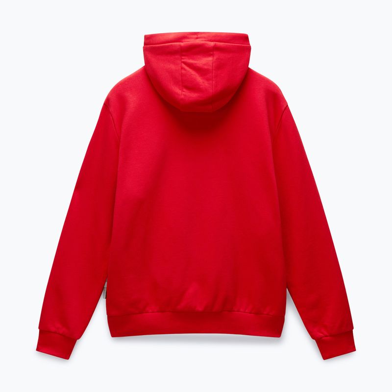 Bluza męska Napapijri Burgee Half Zip Hooded 2.0 red goji 6