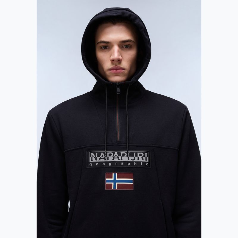 Bluza męska Napapijri Burgee Half Zip Hooded 2.0 black 041 4