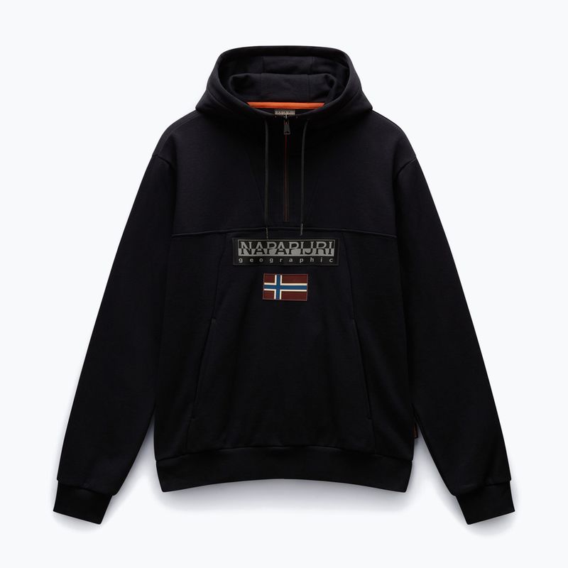 Bluza męska Napapijri Burgee Half Zip Hooded 2.0 black 041 5