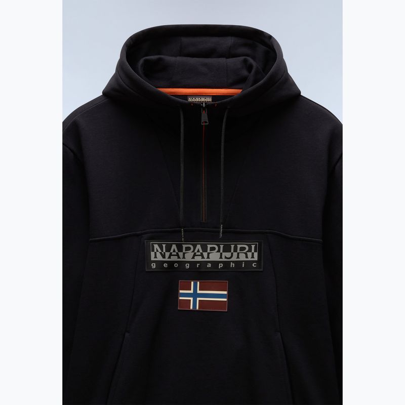 Bluza męska Napapijri Burgee Half Zip Hooded 2.0 black 041 7