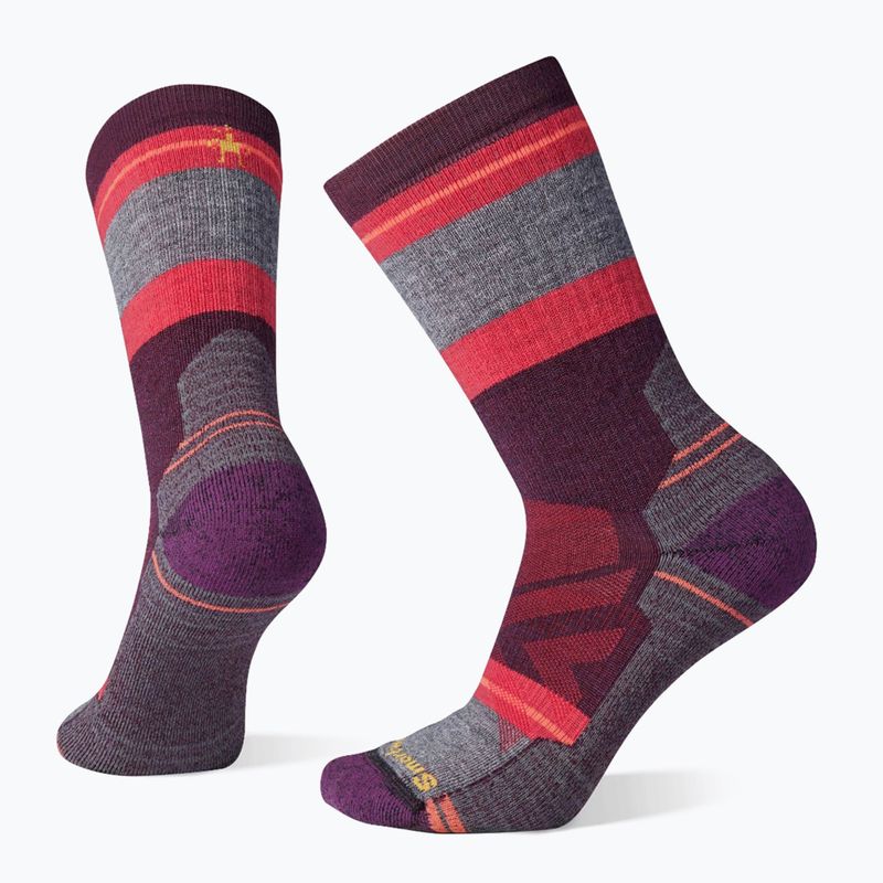 Skarpety Smartwool Hike Full Cushion Saturnsphere Crew bordeaux 4