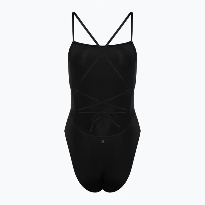 Strój kąpielowy jednoczęściowy damski Hurley Solid Square Neck Moderate One Piece black 2
