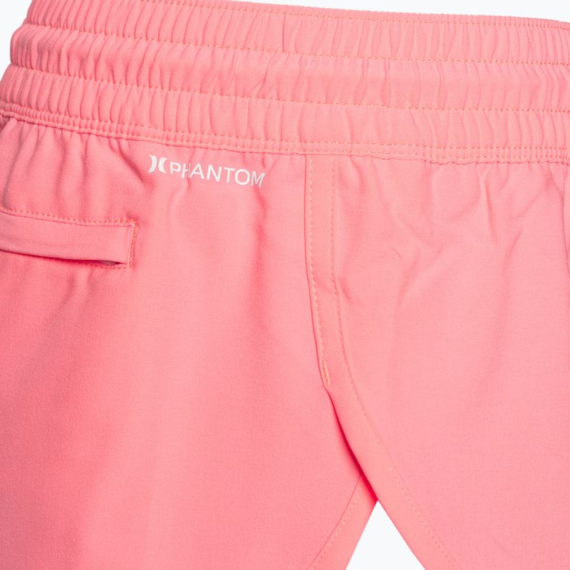 Szorty kąpielowe damskie Hurley Phantom Solid 2.5" pacific pink 3