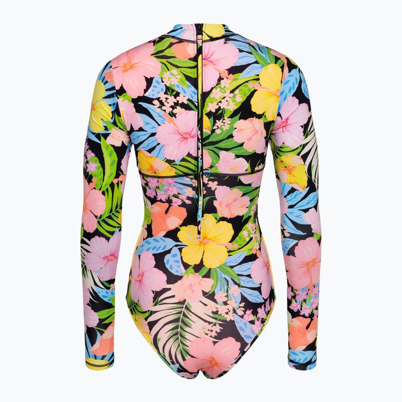 Kombinezon do pływania damski Hurley Sunset District Zip Back Cheeky Surfsuit UPF 50 black 2