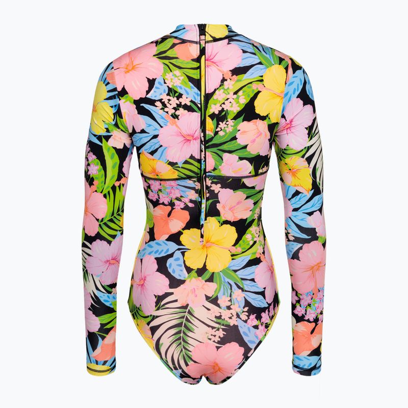 Strój kąpielowy jednoczęściowy damski Hurley Sunset District Zip Back Cheeky Surfsuit black 2