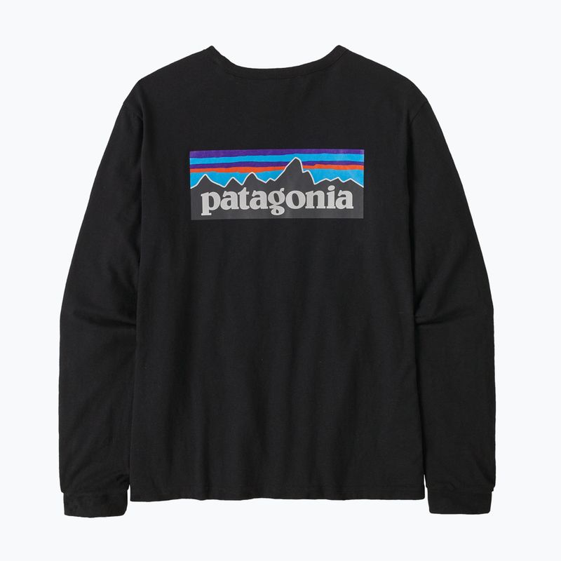 Longsleeve damski Patagonia P-6 Logo Responsibili-Tee black 4