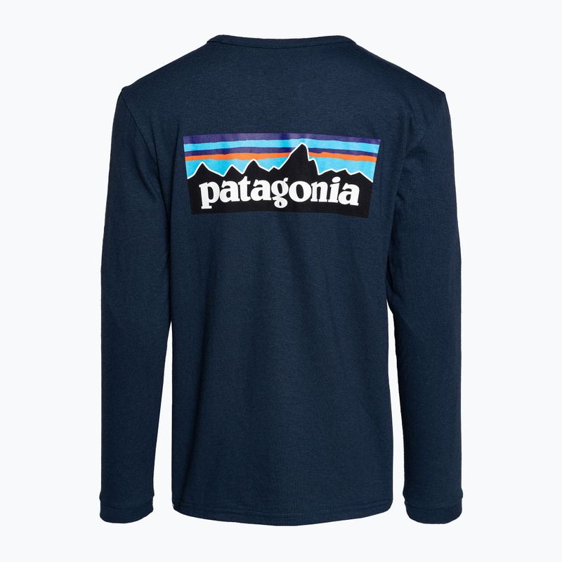 Longsleeve damski Patagonia P-6 Logo Responsibili-Tee tidepool blue 4