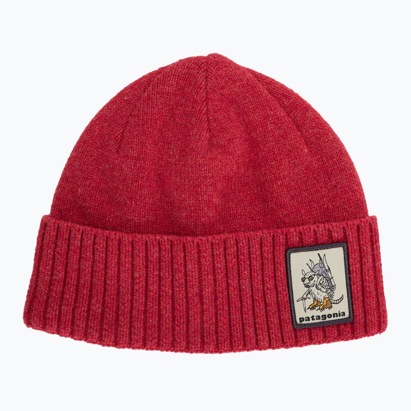 Czapka zimowa Patagonia Brodeo Beanie fun hogs armadillo/touring red 5