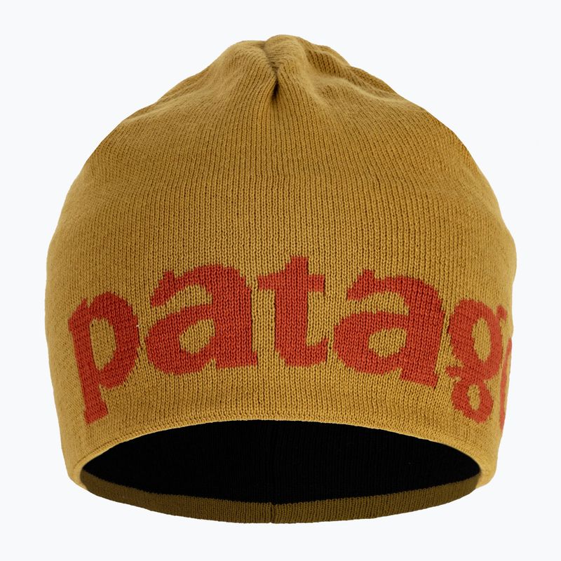 Czapka zimowa Patagonia Beanie logo belwe/cosmic gold 2