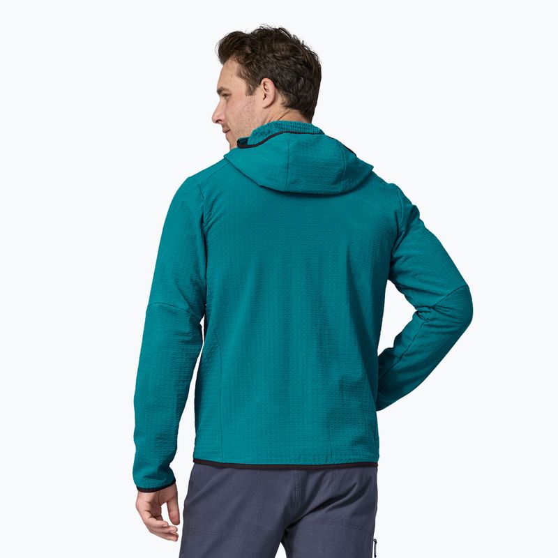 Kurtka softshell męska Patagonia R2 TechFace Hoody belay blue 2