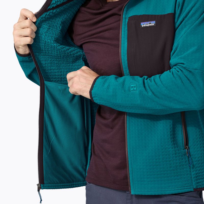 Kurtka softshell męska Patagonia R2 TechFace Hoody belay blue 7