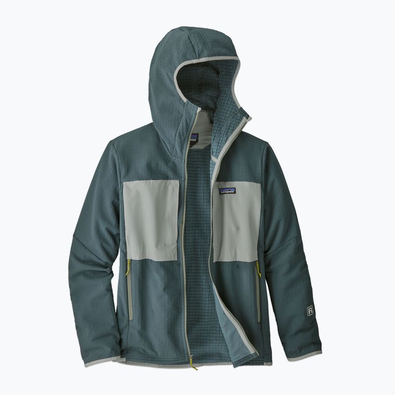 Kurtka softshell męska Patagonia R2 TechFace Hoody nouveau green 5