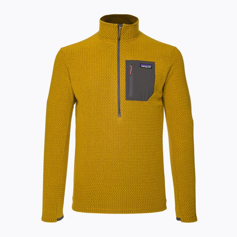 Bluza polarowa męska Patagonia R1 Air Zip Neck cosmic gold 5